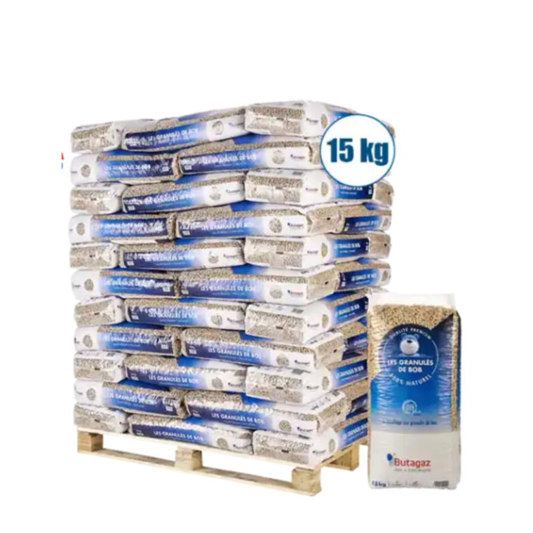 Pellet Butagaz - palette de 66 sacs de 15kg
